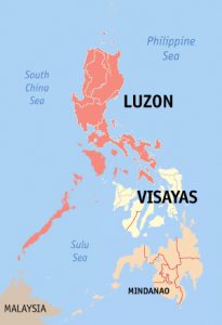 Karte Island Group Philippines Tauchen auf den Philippinen